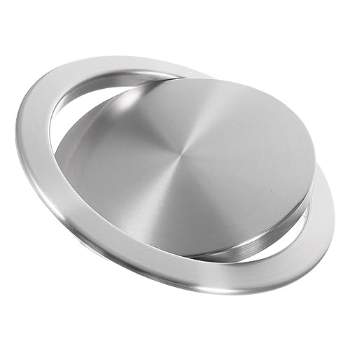 Zerodeko Leicht Zu Reinigender Deckel Aus Edelstahl Für Mülleimer Rundes Design Kompatible Mülleimer
