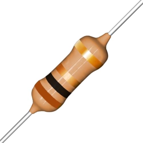 Resistor 1R -1/4W-5% Kit com 100 Unidades - Para Eletrônica