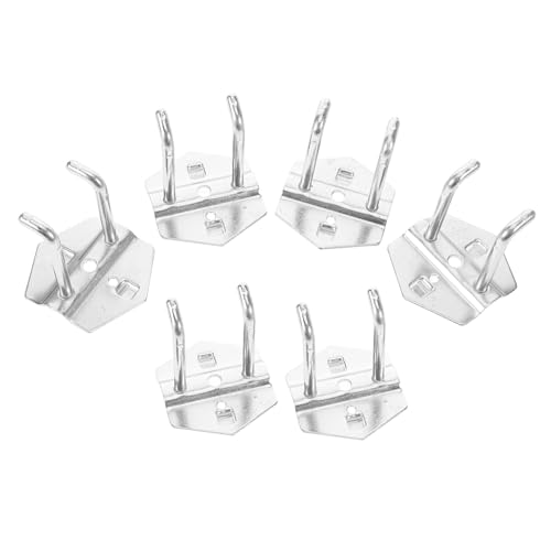 HEALLILY Pegboard Tool Hooks 6pcs Sturdy Hooks Garage Storage Easy to Clean for Home Garage Organization