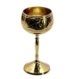 Exklusiv handgefertigt und handgeschnitzt. Es ist erwiesen, dass einige Getränke am besten schmecken, wenn sie in Kupfer-/Messinggläsern serviert werden.