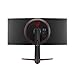 LG UltraGear QHD 34-Inch Curved Gaming Monitor 34GP83A-B, Nano IPS 1ms (GtG) with VESA DisplayHDR 400, NVIDIA G-SYNC, and AMD FreeSync Premium, 144Hz, Black
