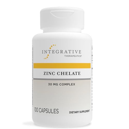 Integrative Therapeutics Zinc Chelate - Antioxidant Support & Healthy Immune Function* - Mineral Supplement - Includes Chelated Mineral - Dairy-Free & Gluten-Free - 100 Capsules (100 Servings)