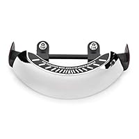 Motorrad Holographic Rückspiegel Windschutzscheibe Hinten Montiert Motorrad Spiegel Universal Verchromt 180 ° Ultra Weitwinkel Rückspiegel