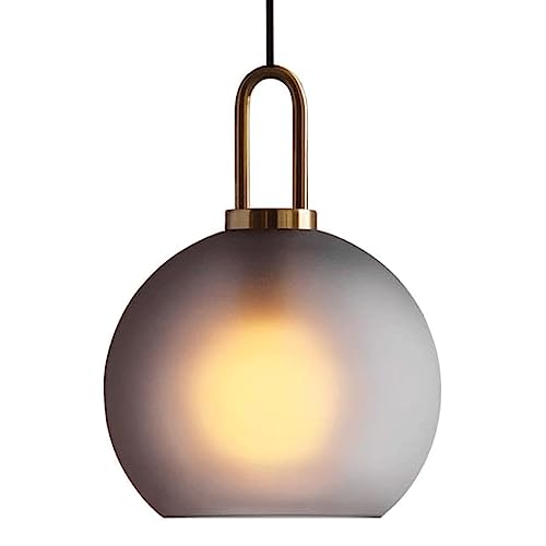 Plafonnier globe pendentif E27 pour éclairer efficacement un îlot de cuisine