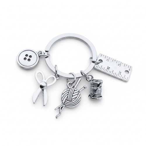 VEOWOO Sewing Keychains – Knitting Keychain Bag Charms for Women