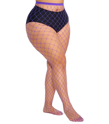 Image of Plus Size Fishnet tights stockings Big Mesh Leggings Pantyhose for women