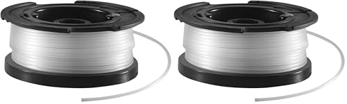 Image of BLACK+DECKER Spool and Line 10 m for Reflex Strimmer Nylon Wire 1.6 mm Diameter Transparent and Resistant A6481-XJ (Pack of 2)