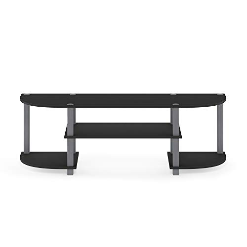 Furinno Turn-S-Tube 3-Tier TV Stand for TV up to 55 Inch, Classic Black by Furinno - Used condition - Image 7