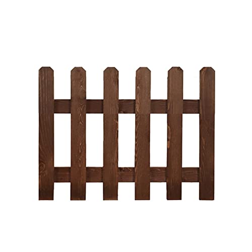 GOCHUSX Garten Holz Zaun, Dekorative Landschaft Rand Im Freien, Flexible Yard Border, Für Blumenbeet Kanten (Farbe : Braun, Größe : 50x40cm)
