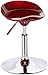 Stołek na kołach ABS Obracający stołek barowy, z uchwytem wysokości regulowany 360° obrotowy podnoszenie barstool, okrągłe szerokie obudowy barstools barem stołki do salonu (Color : Red)
