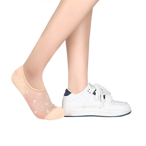 Benefeet Sox Sheer No Show Socks for Women Girls Lace Mesh Low Cut Liner Socks Ultra Thin Nylon Invisible No See Footies Sock4
