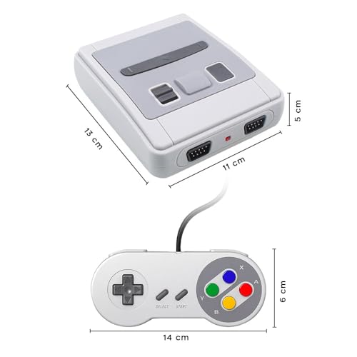 Mediawave Store - Console Super Mini Sfc 496060 Videogioco Retro 2 Giocatori Con 620 Giochi - 5