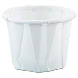 Solo 0.5 oz Treated Paper Souffle Portion Cups for Measuring, Medicine, Samples, Jello Shots (Pack of 250)