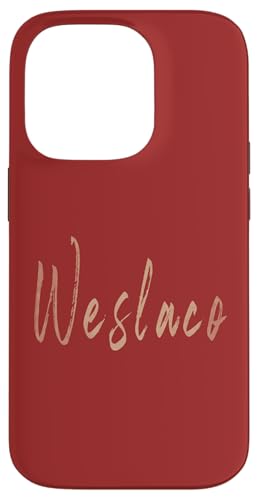 Weslaco Texas Vintage design elegante Custodia per iPhone 14 Pro