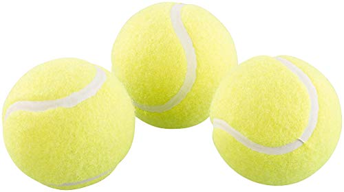 Speeron Tennis-Ball: 12er-Set Tennisbälle für Fortgeschrittene, 65 mm Ø, gelb, Tragenetz (Anfängerball für Tennis, Übungsball für, Spielbälle)