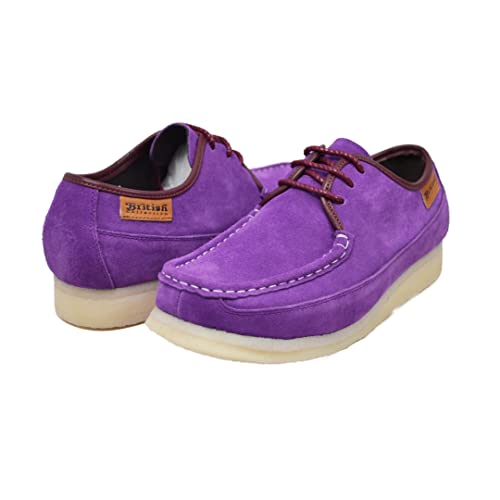 British Collection Crown Plus Comfortable Stylish Men's Suede Lace Up Shoes