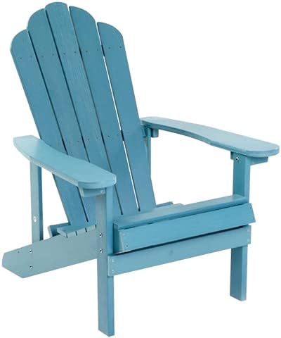 Nestera Adirondack Chair – Blue | Classic Outdoor Chair Made from Recycled Plastic | Weatherproof, Maintenance-Free Patio Seating | Extra Wide Arms | 3-Year Warranty