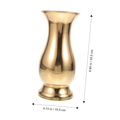 Vase à fleurs incassable en acier inoxydable pour centre de table