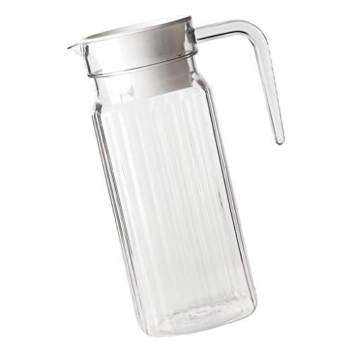 Jarra grande de té elegante de 800ml estilo caldera rayada para agua y mesa exclusiva 8