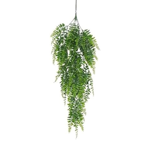 Samambaia Planta Artificial Realista Pendente de Plástico Jardim Vertical Vasos Jardineiras Folhagem
