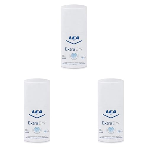 Lea Extra Dry 48H, Desodorante - 50 ml. (Paquete de 3)