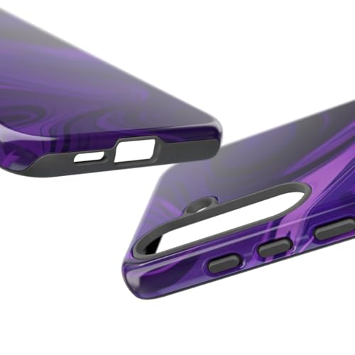 Coque Samsung S25 Plus haut de gamme motif vague violette