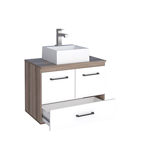 Gabinete para Banheiro em Madeira Hibísco Cozimax