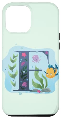 Coque pour iPhone 15 Pro Max Disney Monogramme Lettre F pour plie