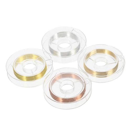 Didiseaon 4 Rolls of Nail Art Wire Decor Fine Wire Charms Stylish Nail Art Supplies Diy Lines