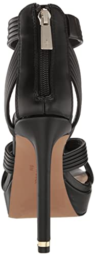 Kenneth Cole New York Women's Nadine Wedge Sandal, Black/Pink Satin, 5 #TOP2