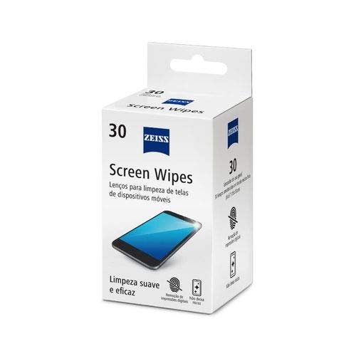 Kit 3 Lenços umedecidos para limpeza de lentes de smartphones, tablets, computadores, ZEISS