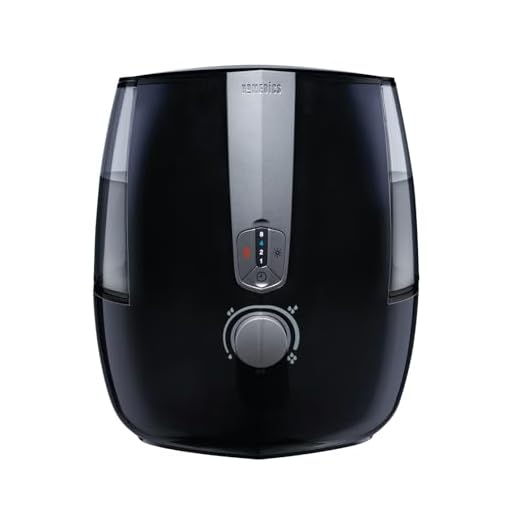 HoMedics TotalComfort Plus Ultrasonic Air Humidifier, Adjustable 5.3L Water Tank with Warm and Cool Mist for Home, Office, Nursery, Dorm, Night-Light with Automatic Shutoff