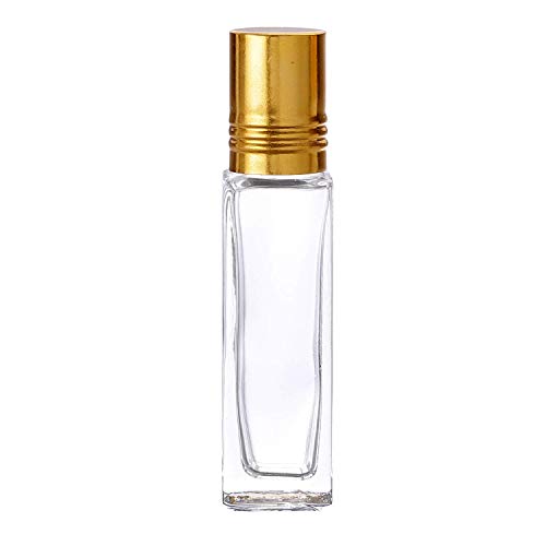 Image of Hunky Dory Fragrances 8ml Empty Reusable Roll on Glass Bottles For Attar, Essential Oils, Cosmetic Etc (Set of 3)