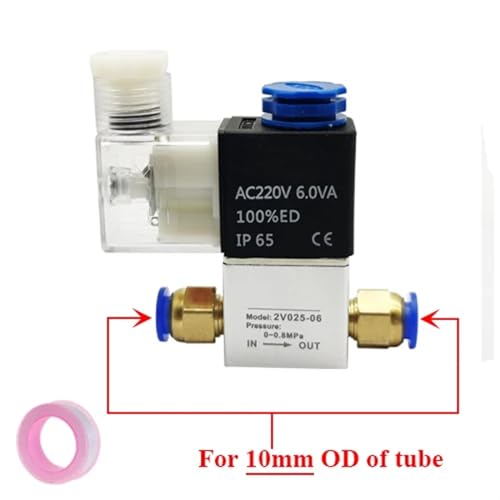 Vanne de commande pneumatique 2V025-06 contre les fuites d'air 24V