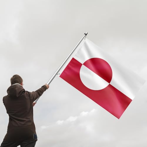Drapeau Groenland extérieur résistant avec œillets laiton - 4