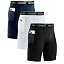 Black+navy Blue+white (3 Pack)