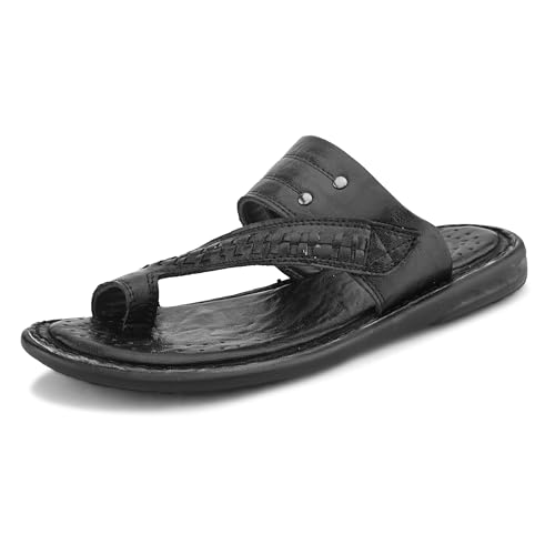 Image of Centrino Men's Slippers | Kolhapuri Style Chappals with Soft Cushioned Footbed | Comfortable & Durable | Traditional Yet Stylish Footwear for Men (9541)
