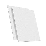 Eowpower 2 Pack 6061 T6 Aluminium Sheet, 6x6 inches, 0.8 mm Thickness, Heat Treatable Rectangle Flat Plain Metal Plate Panel Finely Polished and Deburred
