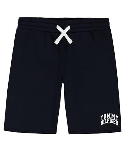 Tommy Hilfiger Boys' Pull-on Fleece Short, Drawstring Closure, Navy Blazer Double Arch, 8 - image 1