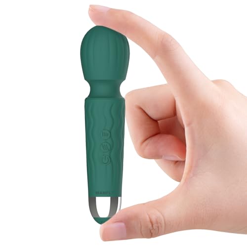 MANFLY Rechargeable Travel Mini Massage Tool, Waterproof Handheld Quiet Massager (Green)