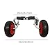 Aymzbd Kayak Canoe Carrier Trailer Paddleboard Transport Cart, Tote Trolley, Universal with Airless Tires Lightweight Aluminum Alloy