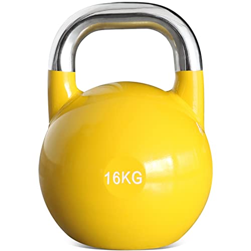 PRISP Steel Competition Kettlebell Weight – Pro Grade, Heavy Duty Cast Steel