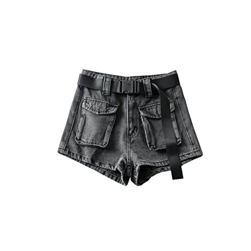 Short cargo en denim à taille haute pour vos escapades d'été en ville