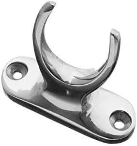 Pole Hook Holder for Sash Window, Attic, Loft, Velux, Skylight Poles (Polished Chrome)