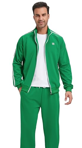 Men's Tracksuits Athletic Sportswear Casual Full Zip Sweatsuit for Men 2 Piece Outfits4