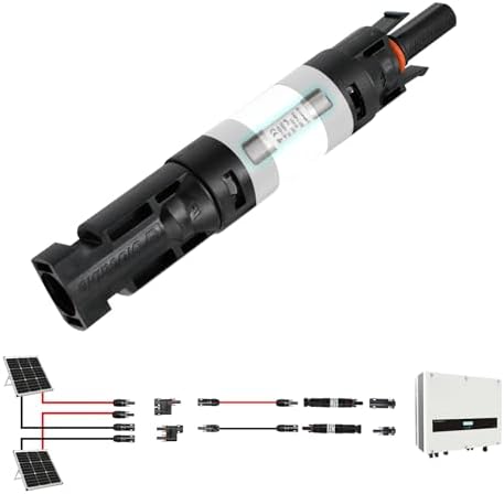 15A Solar in-line Fuse Holder Connector, IP68 1000V Male and Fema...