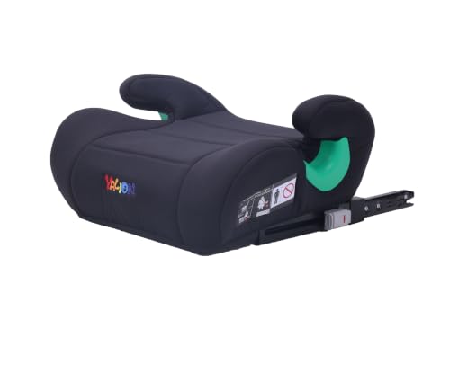 YALION Sitzerhöhung Auto Kinder Kindersitzerhöhung ISOFIX | Nach i-Size Norm R129, Kinderautositz/Autositz für Kinder 125-150cm(ca. 6-10 Jahre), 3-Punkt-Gurt