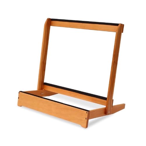 Chariot d'équipement de sport sur pied en bois noble pour raquettes de badminton