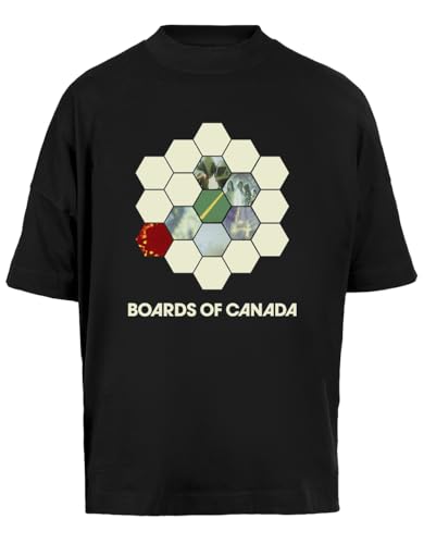 T-shirt Boards of Canada Active Unisexe Manches Courtes Baggy Noir