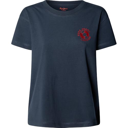 T-shirt Pepe Jeans Berila ajusté bleu taille M pour femme